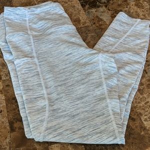 Grey and white leggings